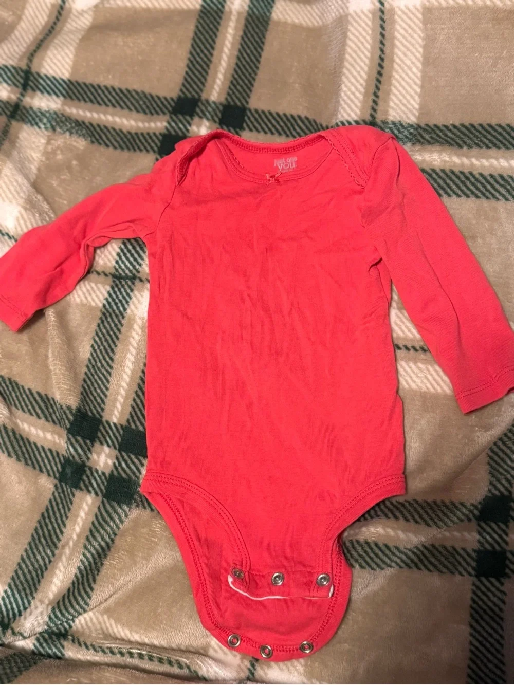 Long-Sleeve hot pink Baby One-Piece Bodysuit